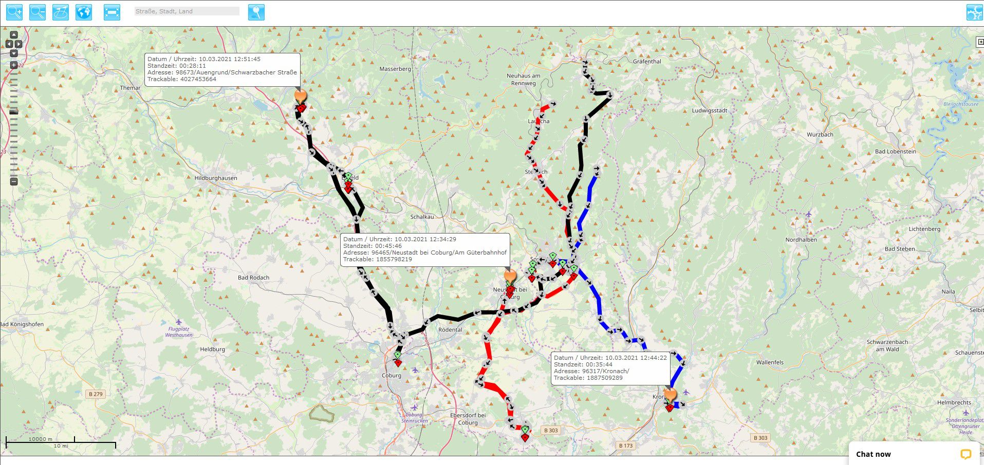Webportal und Trackingsystem für GPS Ortungsmodule